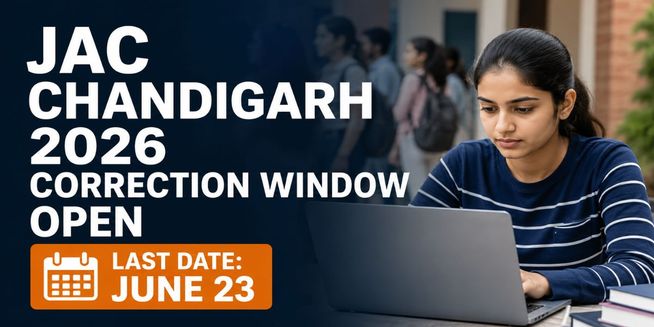 JAC Chandigarh 2026 Correction Window Open; Check Last Date to Edit Application